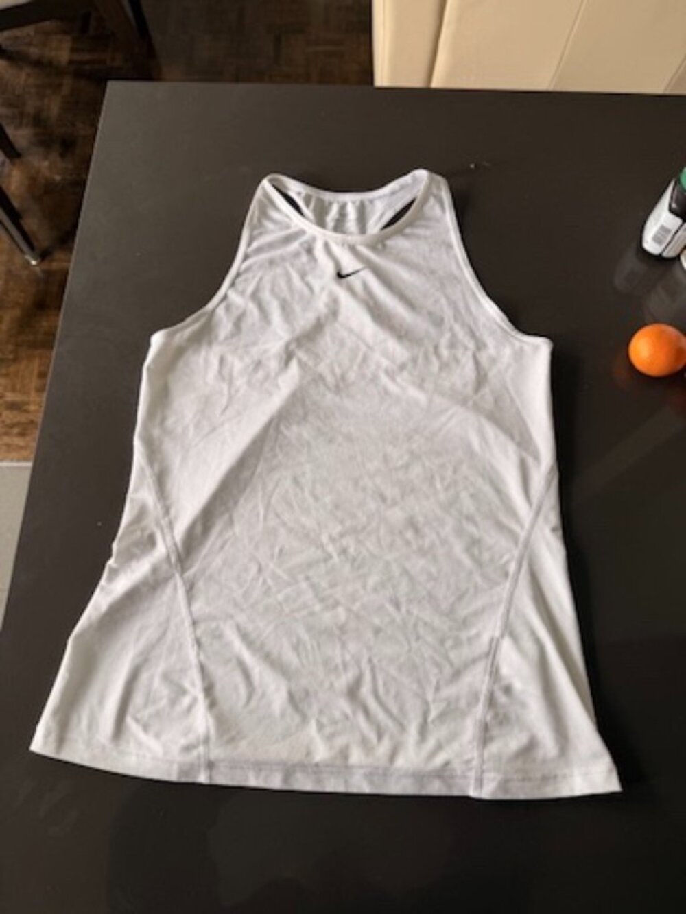 Nike Dri-FIT White Racerback Tank Top size M